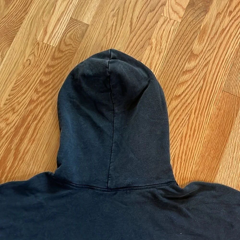 Free People Last Call Sweatshirt in Washed Black Size Large NWT